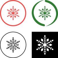 diseño de icono de copo de nieve vector