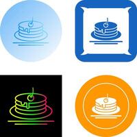 Pancake Icon Design vector