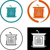 Podium Icon Design vector