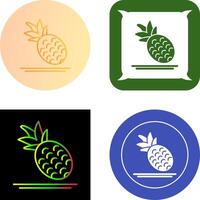 Pineapple Icon Design vector