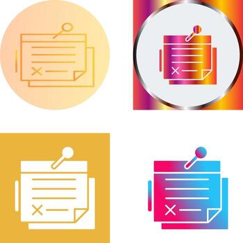 diseño de icono de nota vector