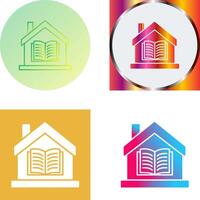 Homeschooling Icon Design vector