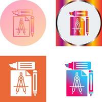 Study Tools Icon Design vector