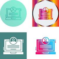CV Icon Design vector