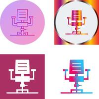 Desk Chair Icon Design vector