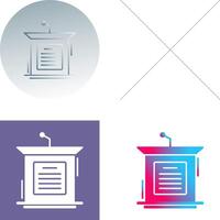 Podium Icon Design vector