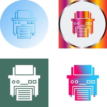 Printer Icon Design vector