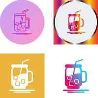 Iced Tea Icon Design vector