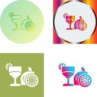 Lime Juice Icon Design vector