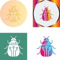 Bug Icon Design vector