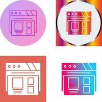 Layout Icon Design vector