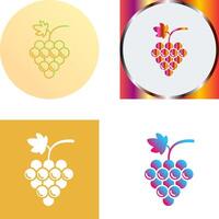 Grapes Icon Design vector