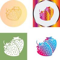 Strawberry Icon Design vector