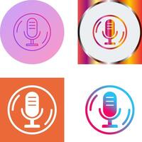 Microphone Icon Design vector