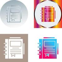 Spring Notebook Icon Design vector