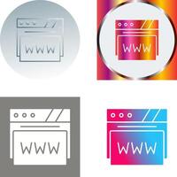 Web Browser Icon Design vector