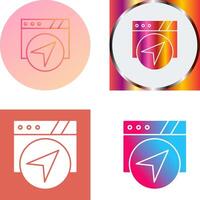 Navigation Icon Design vector