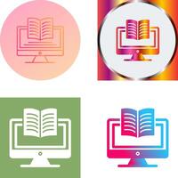 Digital Learning Icon Design vector