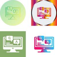 Faq Icon Design vector