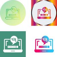 Digital Learning Icon Design vector
