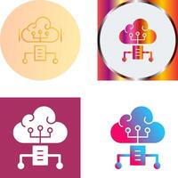 Cloud Computing Icon Design vector