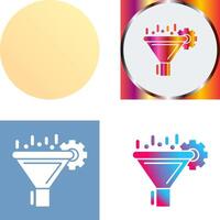 Filtering Icon Design vector
