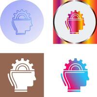 Machine Learning Icon Design vector