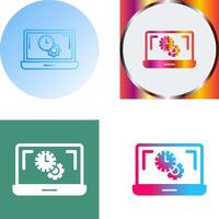 Flex Time Icon Design vector