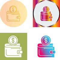 Wallet Icon Design vector