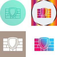 Firewall Icon Design vector
