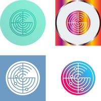 Radar Icon Design vector