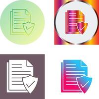 Valid Document Icon Design vector