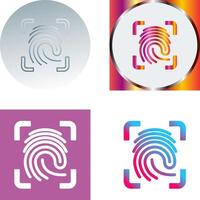 Finger Print Icon Design vector