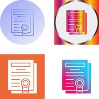 Diploma Icon Design vector