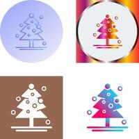 Christmas Tree Icon Design vector