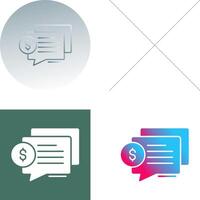 Dialog Icon Design vector