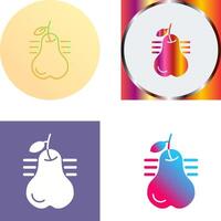 Pear Icon Design vector