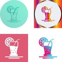 Orange Juice Icon Design vector