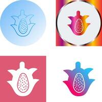 Dragon Fruit Icon Design vector