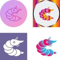 Shrimp Icon Design vector
