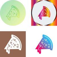 Pizza Slice Icon Design vector