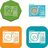 Turntable Icon Design vector