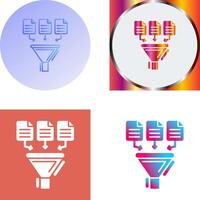 Data Collection Icon Design vector
