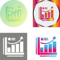 Growth Chart Icon Design vector