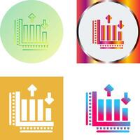 Bar Graph Icon Design vector