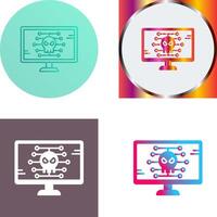 Malware Icon Design vector