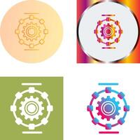 Automated Process Icon Design vector