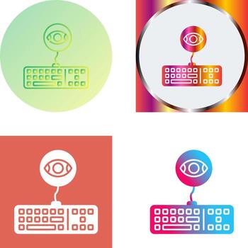 Keylogger Icon Design vector