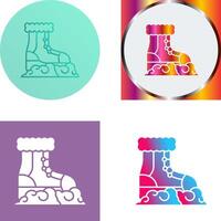 nieve botas icono diseño vector