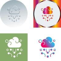 diseño de icono de granizo vector